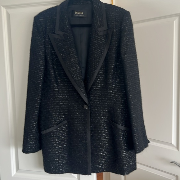 Black Shimmer festive blazer. Dana Bachman - Picture 2 of 4